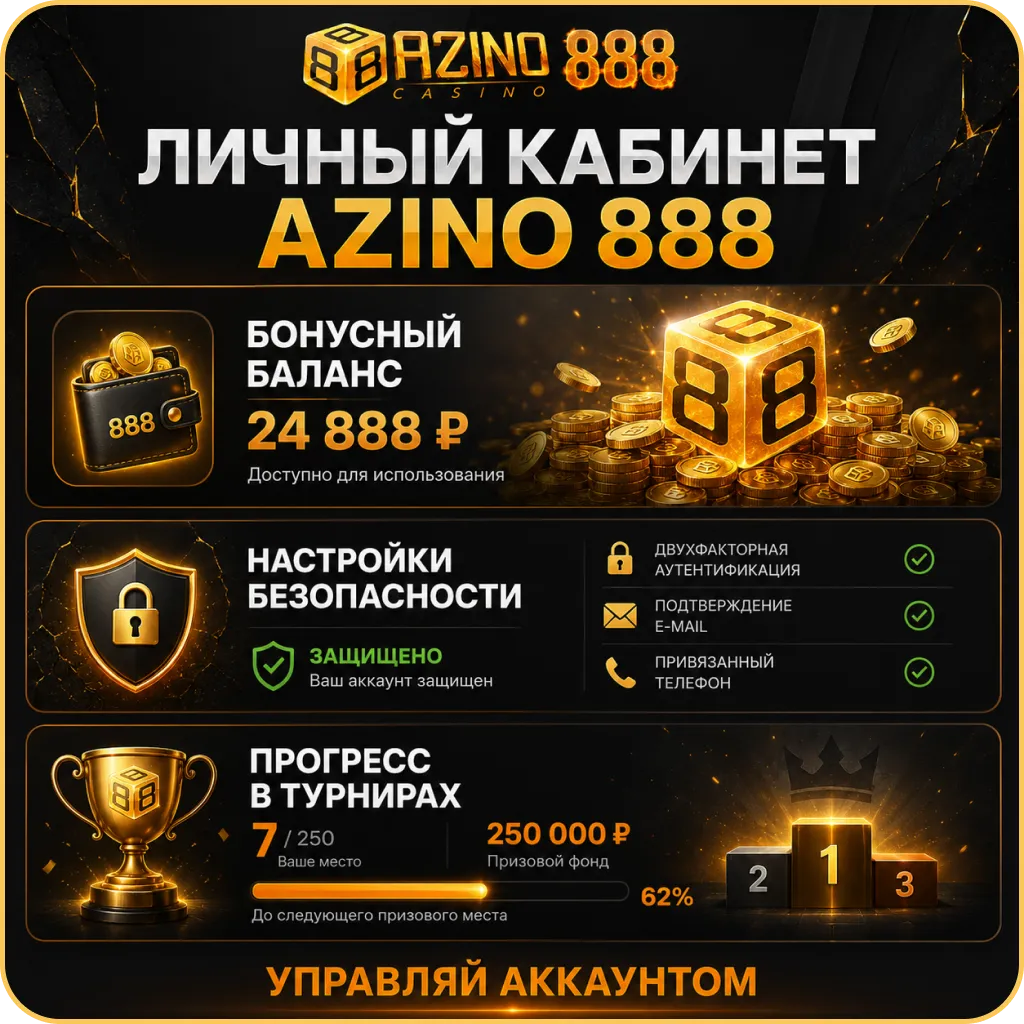 Личный кабинет Azino888