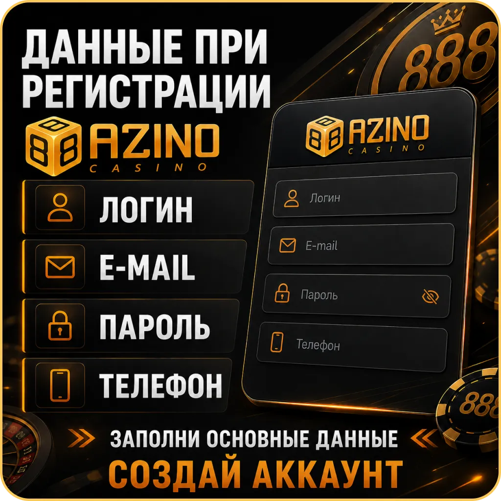 Данные для азино 888 регистрация