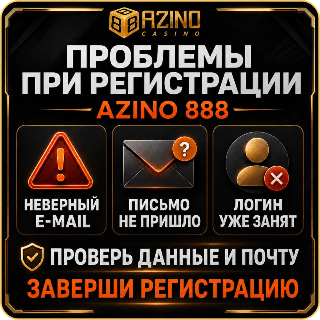 Проблемы при azino888 регистрация